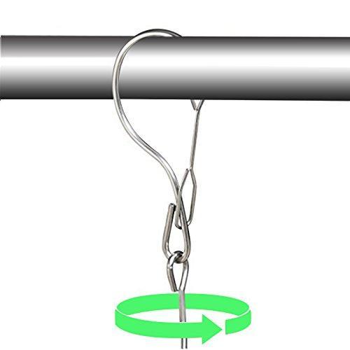 Mobivy Metal Clothespins, Stainless Steel Clothes Drying Rack, Hats Rack, Portable Metal Hanger, Great for Quick Hand Wash of Delicates