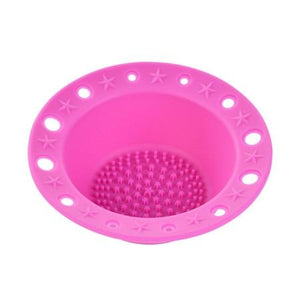 1Pcs Silicone Brush Cleaner Washing Tools Cosmetics Makeup Brush Holder Scrubber Textures Pinceles Cleansing Pad