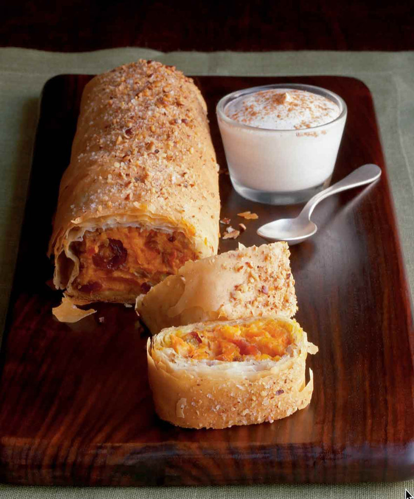 Sweet Potato and Cranberry Strudel