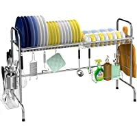 Veckle Large Dish Rack Stainless Steel Dish Drying Rack only $32.99