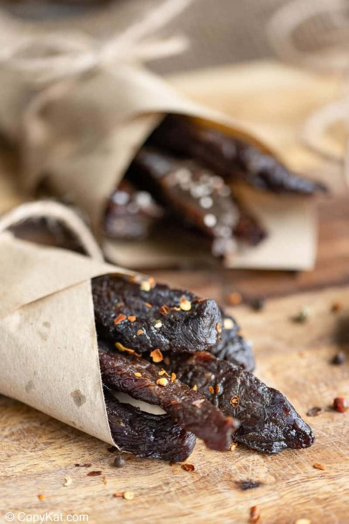 Spicy beef jerky is a wonderful snack
