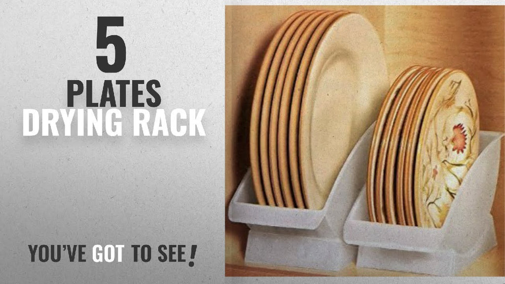 Best Plates Drying Rack [2018]: DINNER PLATE CRADLE BY JUMBL