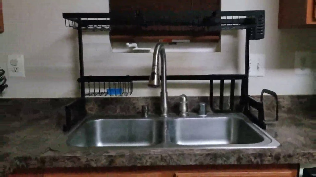 Special discount Dish Drying Rack Over Sink Kitchen Supplies Storage Shelf Countertop Space Saver Display Stand Tableware Drainer Organizer Utensils ...