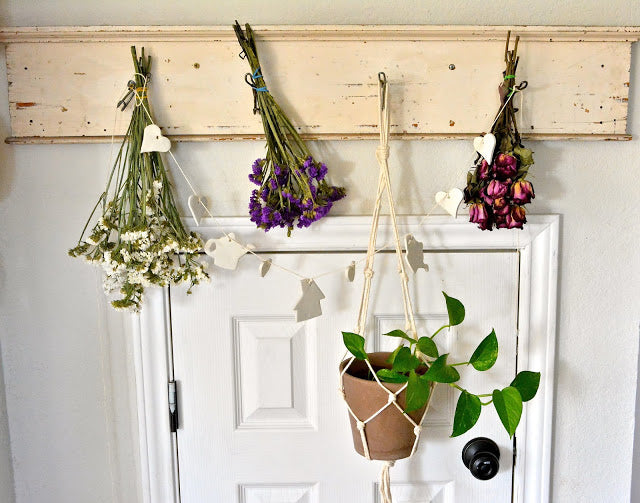 Boho Heart Garland and Plant Hanger