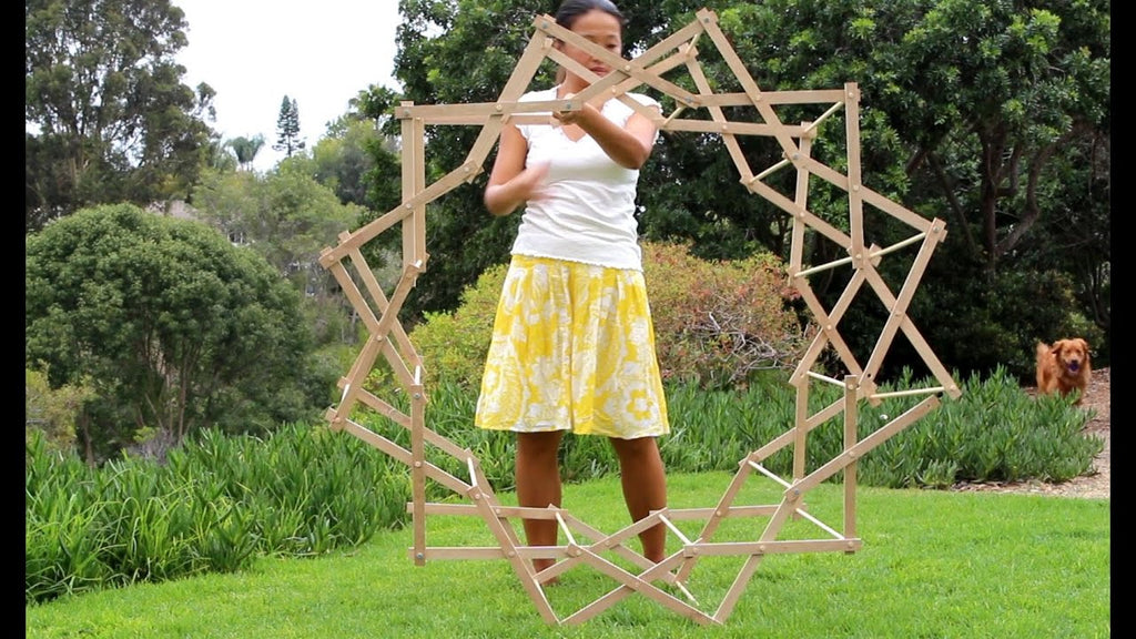 Make a beautiful star shaped Clothes Drying Rack with simple tools and $18 of materials