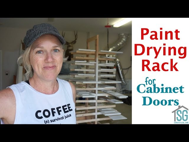 Had to whip up this drying rack to paint 40 cabinet doors