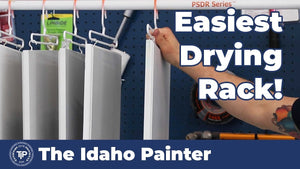 Painting Cabinets in 1 DAY! How to paint cabinets fast with this spray and drying rack from PaintLine