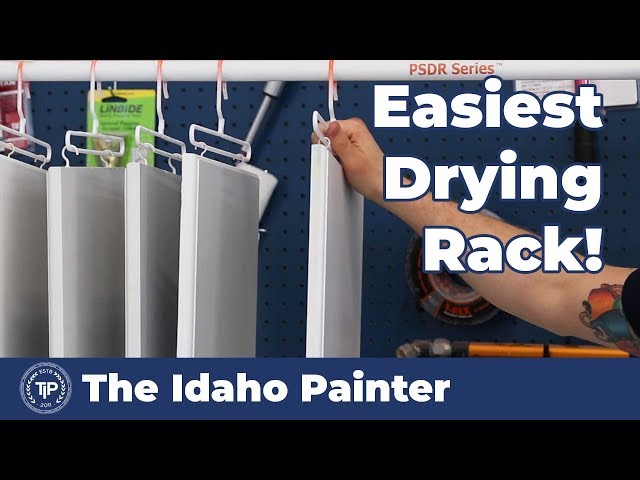 Painting Cabinets in 1 DAY! How to paint cabinets fast with this spray and drying rack from PaintLine