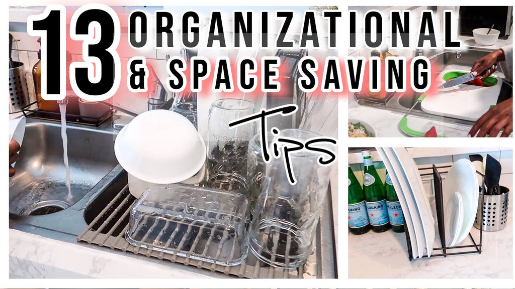 Hey Friends! Check out my affordable rental kitchen organization tips, hacks, and ideas.