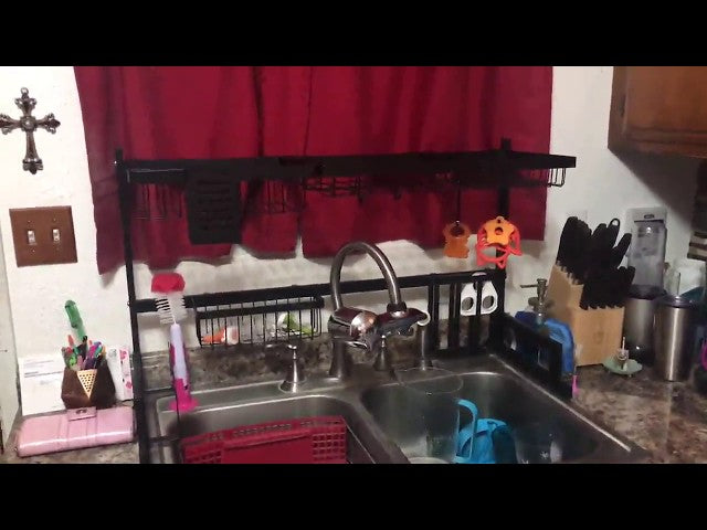 SOLEDI Over Sink Dish Rack Stainless Steel Dish Drying Rack Review..
