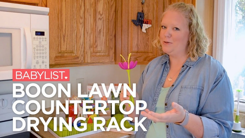 Many parents love the Boon Lawn, the countertop drying rack with plenty of room for bottles, pump parts and much more