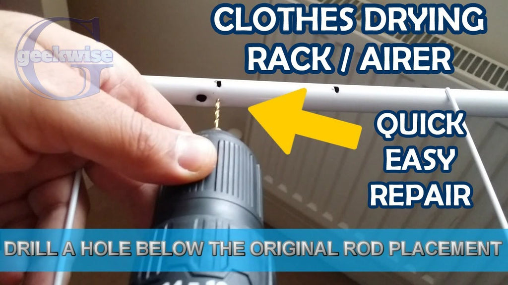TUTORIAL VIDEO ON HOW TO EASILY FIX YOUR CLOTHES DRYING RACK