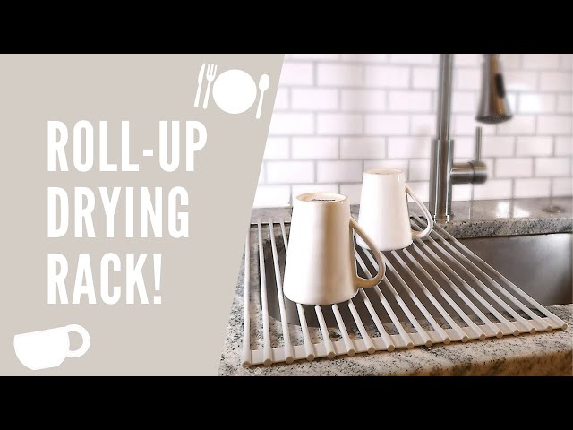 This multi-purpose roll-up dish rack is your go-to versatile kitchen tool