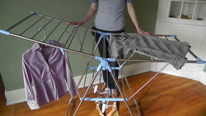 This video includes how to set up the Household Essentials Gullwing Air Drying Rack