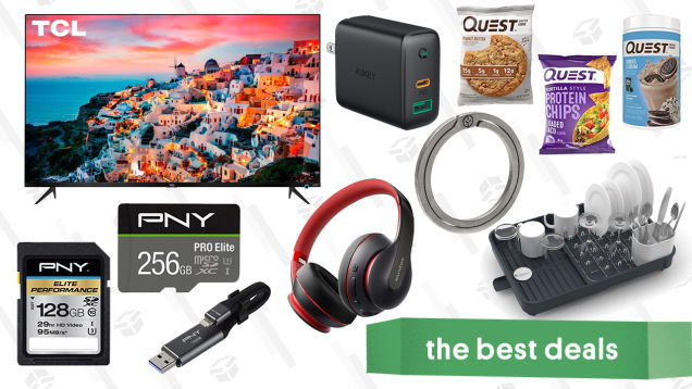 Tuesdays Best Deals: PNY Memory Products, Quest Protein, TCL TV, Neck Massagers, and More