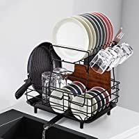 STROMMI Kitchen Dish Drying Rack with Drainboard only $19.99