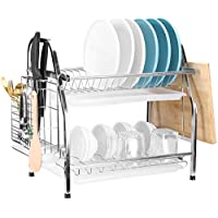 Alvorog 2-Tier Stainless Steel Dish Drying Rack only $18.19