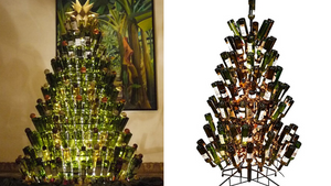 How to Make a DIY Wine Bottle Christmas Tree
