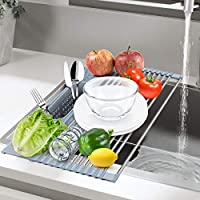 Homchwell Multipurpose 20''L x 11''W Over the Sink Dish Drying Rack only $11.99