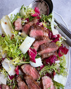 Seared Tri-Tip with Frisée Salad and Sherry Vinaigrette