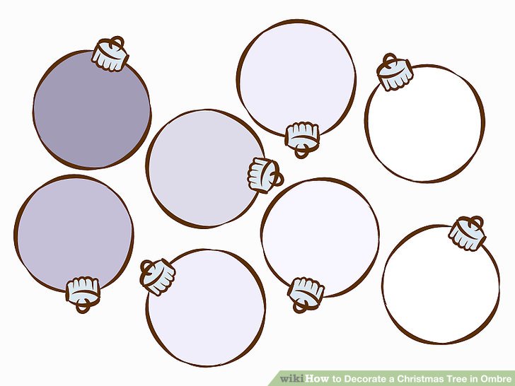 How to Decorate a Christmas Tree in Ombre