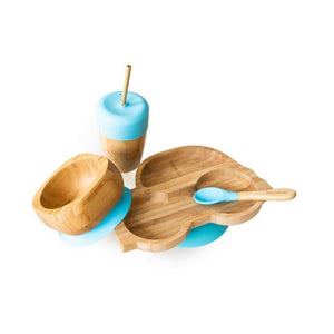 Eco Rascals Bamboo Car Section Suction Plate Gift Set (5 Colours Available)