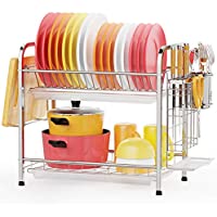 Gslife 2 Tier Stainless Steel Dish Drying Rack only $15.99