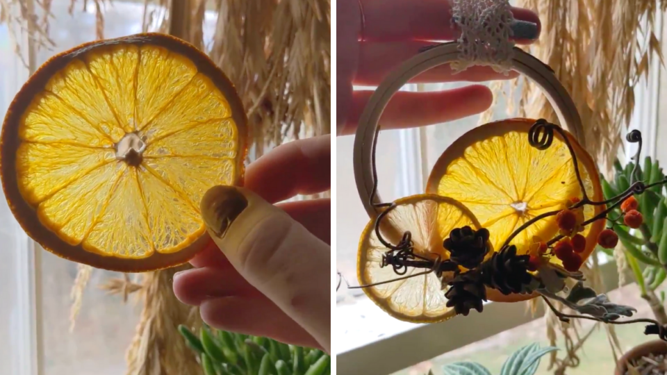 How To Make A Dried Orange Slice Wreath