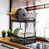 Mosunece 2-Tier Dish Drying Rack only $19.99