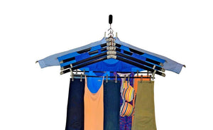 The Laundry Butler - Clothes Drying Rack Hangers for Laundry - 5 Extendable Cascading Hangers & Accessories for Draping, Flat Drying, Line Drying of Clothes and Laundry - Laundry Room Deluxe