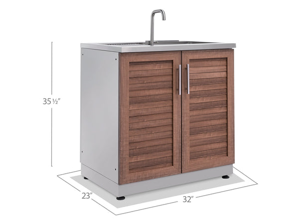 Outdoor Kitchen Stainless Steel Sink Cabinet