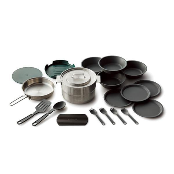 STANLEY | ADVENTURE Base Camp Cook 19pc - set for 4 people - Brushed Stainless Steel