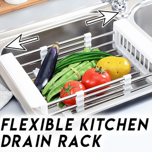 Flexible Kitchen Drain Rack
