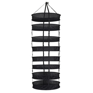 Grower's Edge Drying Rack Partially Enclosed W/ Clips (Sections) 6-Tier 2' Diameter