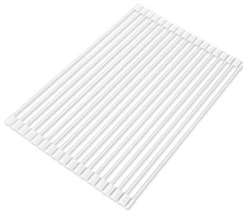 Over the Sink Roll-Up Drying Rack White